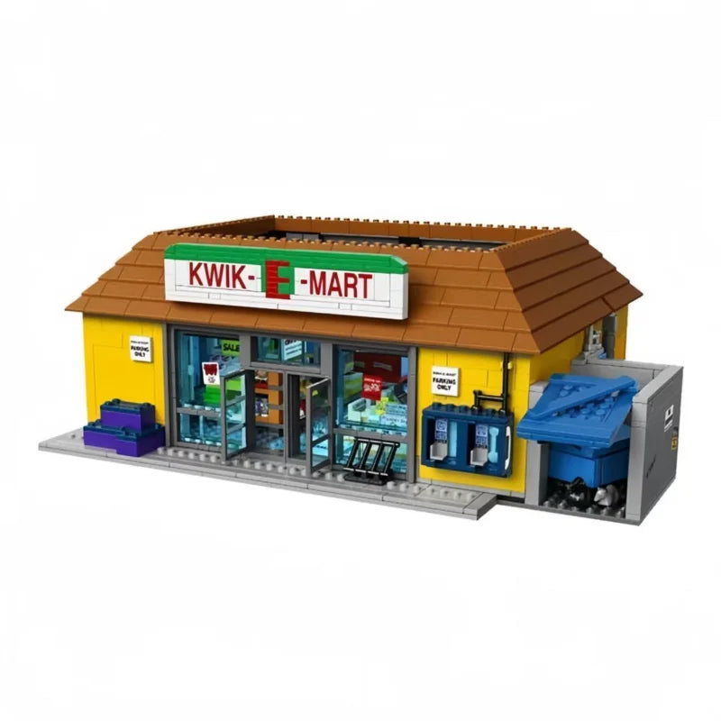 2179pcs The Kwik E Mart Store Virginia Simpsons Convenience Supermarket 71016 Building Block Model Toy Birthday Christmas Gifts