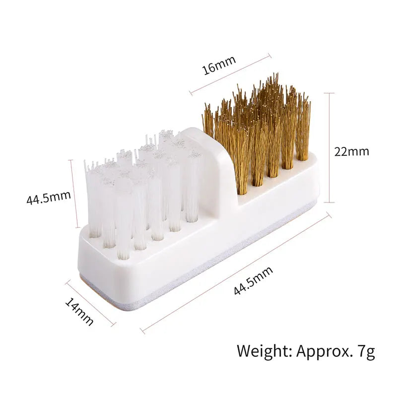 Electric Nail Drill Bits Cleaning Brush with Dustproof Box Portable Manicure Cutter Cleanser Copper Wire Brush Clean Tools