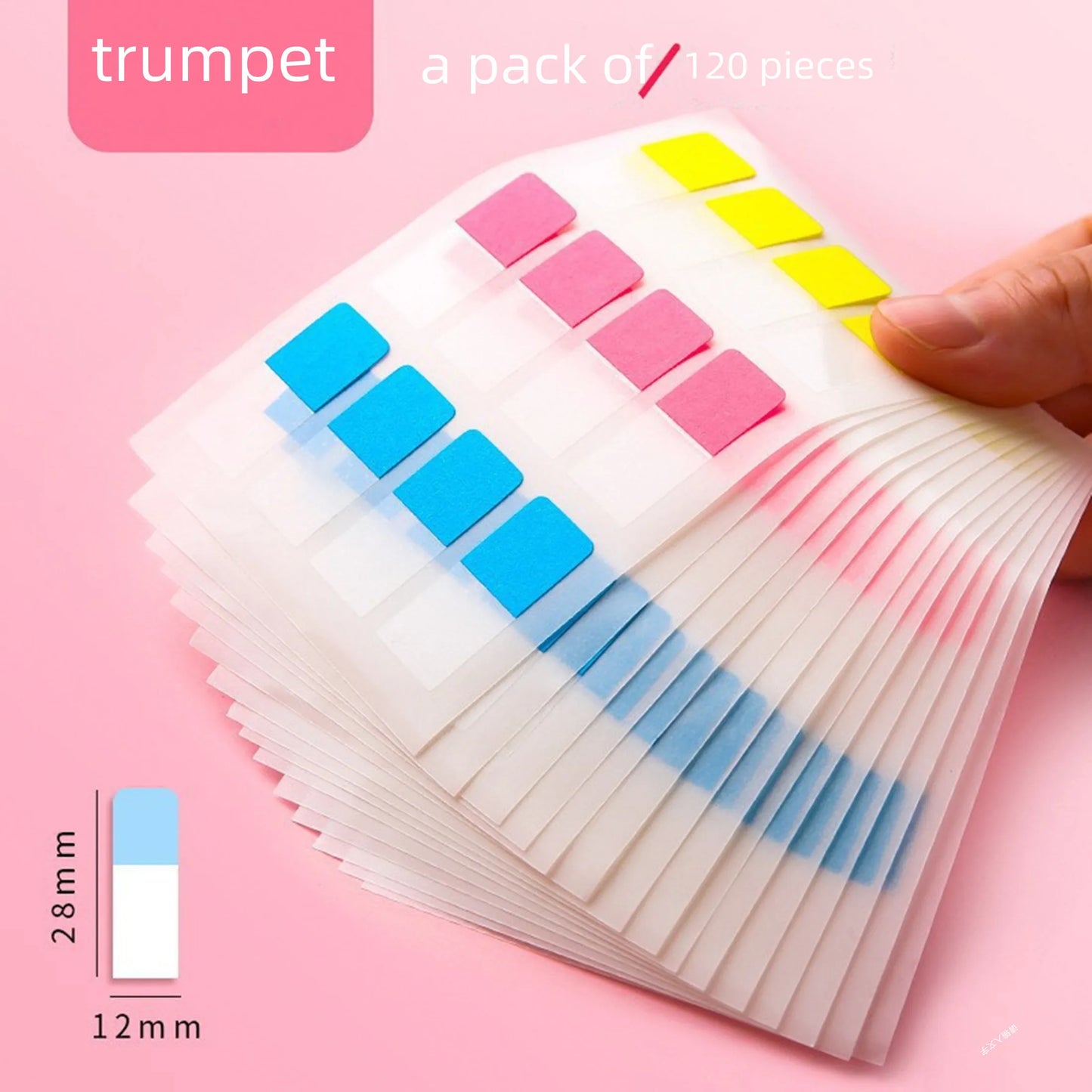 Writable and Removable Index TabsLabel StickersLoose-leaf NotebookBook ClassificatioSmall Strip MarkersnSticky Notes Tabs