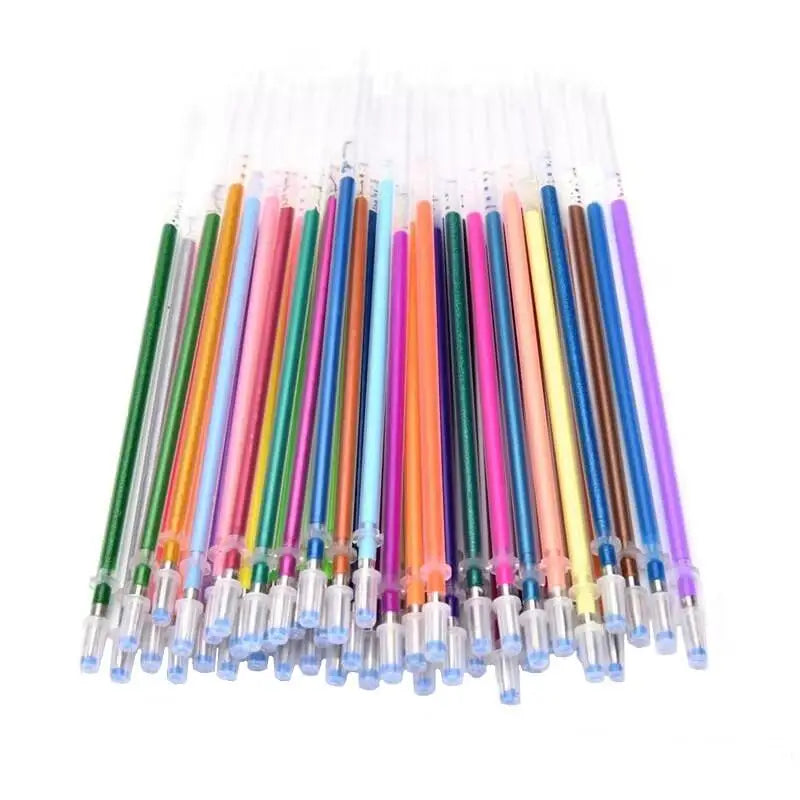 120 pcs. Multi-Color Universal Glitter Gel Refill for Art Creation, Writing and Painting