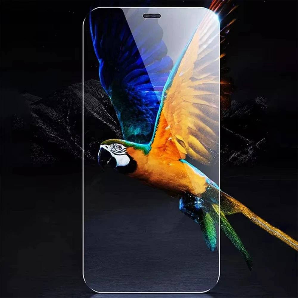 NNBILI 4PCS Tempered Glass Screen Protector For iPhone 13 16 15 12 11 Pro Max 14 15 16 Plus For 16e 12 13 Mini Toughened Glass
