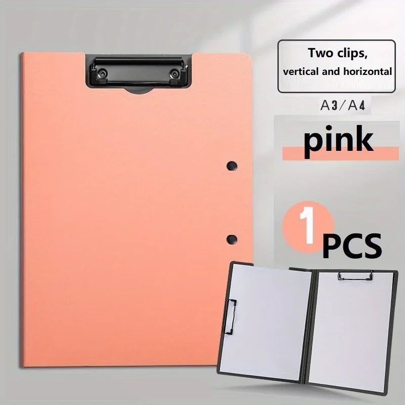A4 File Folder & Clipboard Set, 3-in-1 Document Organizer with Cover for Business, School & Office Supplies