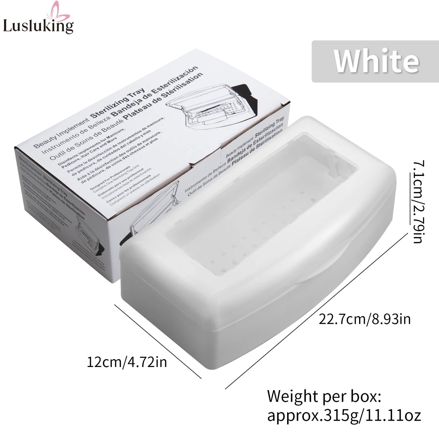 Manicure Tools Beauty Implement Sterilizing Tray Nail Tools Inside Disinfection Box Detachable Cleaning Nail Tools Storage Box