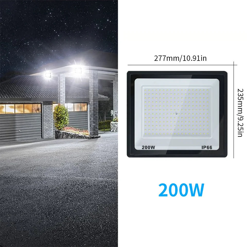 Outdoor LED Floodlights 10W 20W 30W 50W 100W 150W 200W 300W AC220V AC110V Ultra-bright Garden Garage Lighting Outdoor LED Light