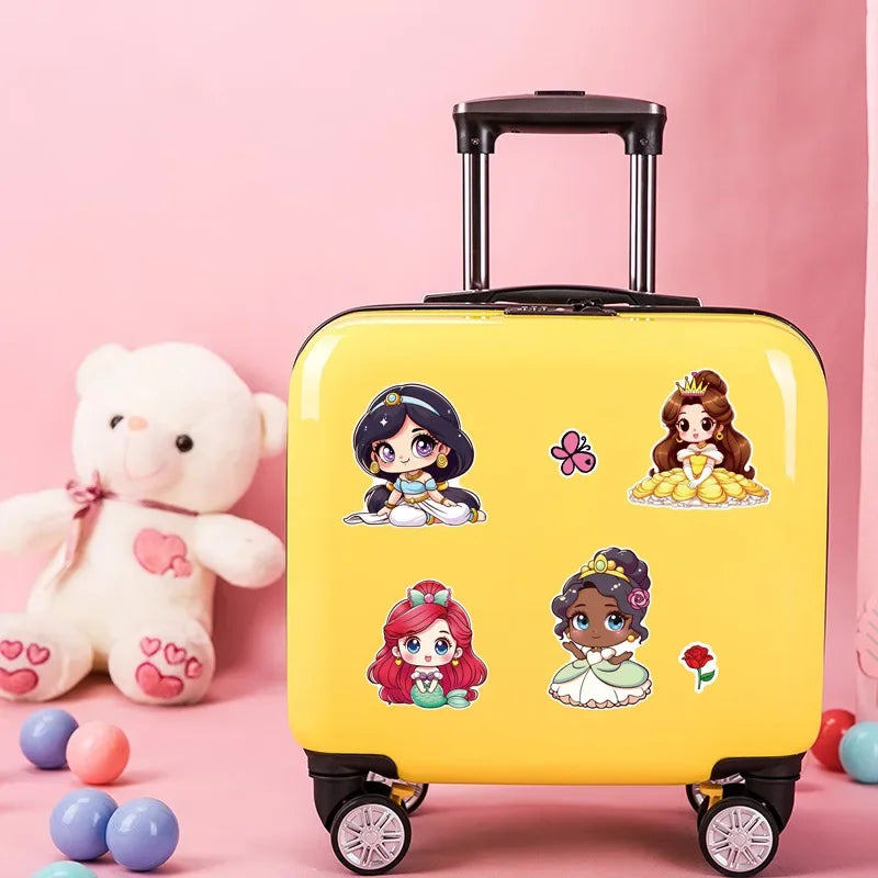 8Sheets Cute Princess Puzzle Stickers Make A Face DIY Anime Assemble Jigsaw Decals Birthday Party Decoration