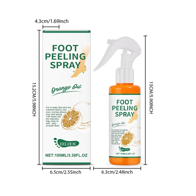 100ml Foot Care Spray Remove Dead Foot Exfoliator Softener Gently Cares Foot Skin Moisturizes Hydrates Improves Dryness