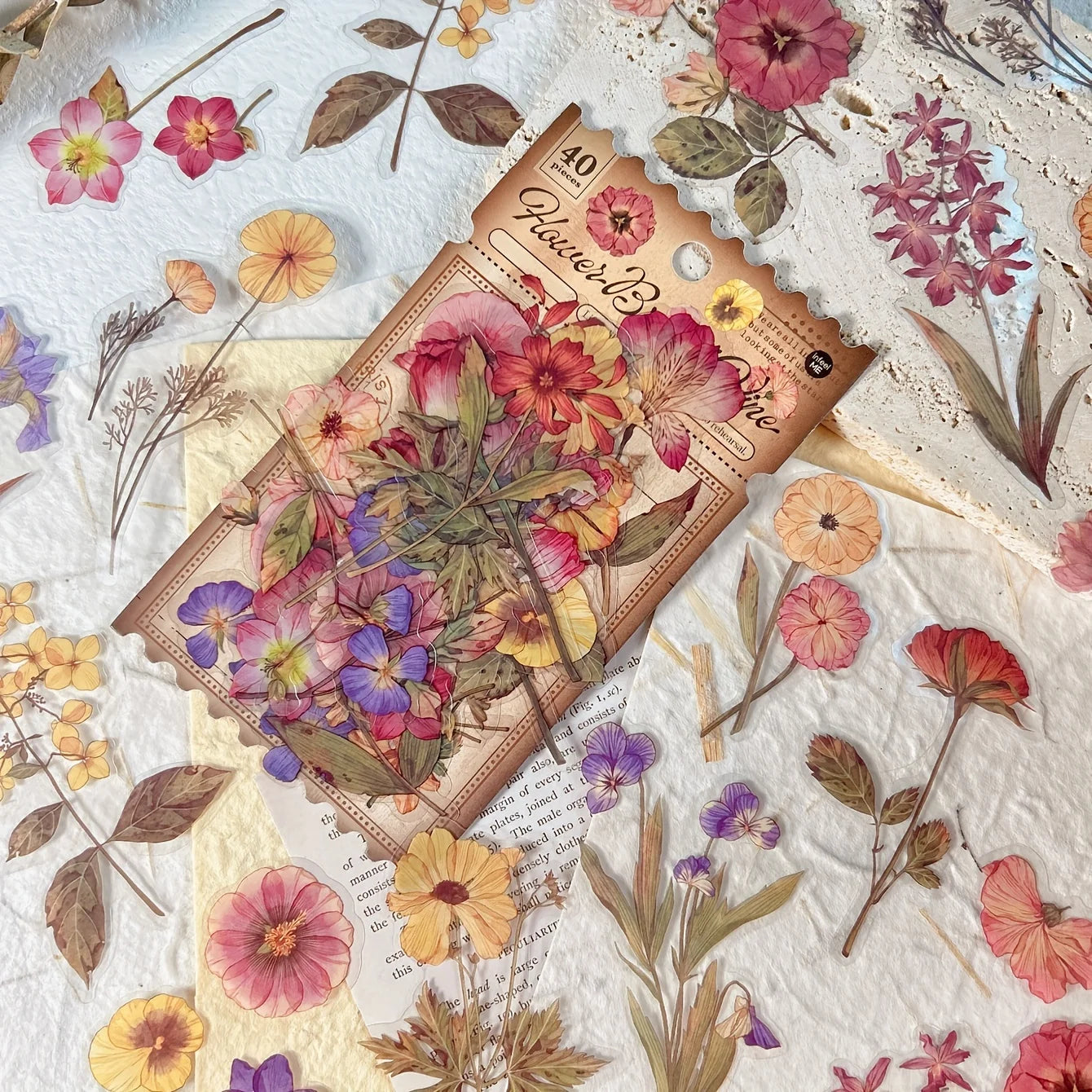 40 sheets Autumn Leaf Mushroom Theme Stickers pack Journal Diy Scrapbooking Supplies Diary Album Aesthetic Stationery Sticker