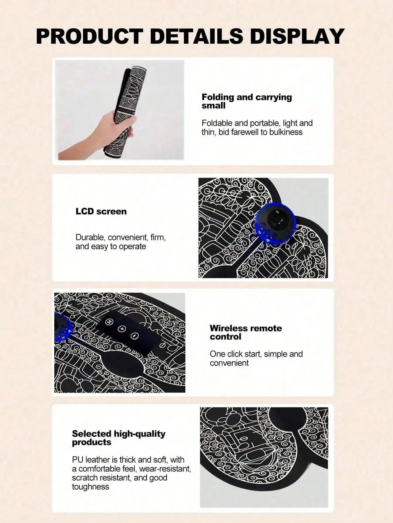 Rechargeable Electric Foot Massager - Improves Blood Circulation And Relaxes Muscles