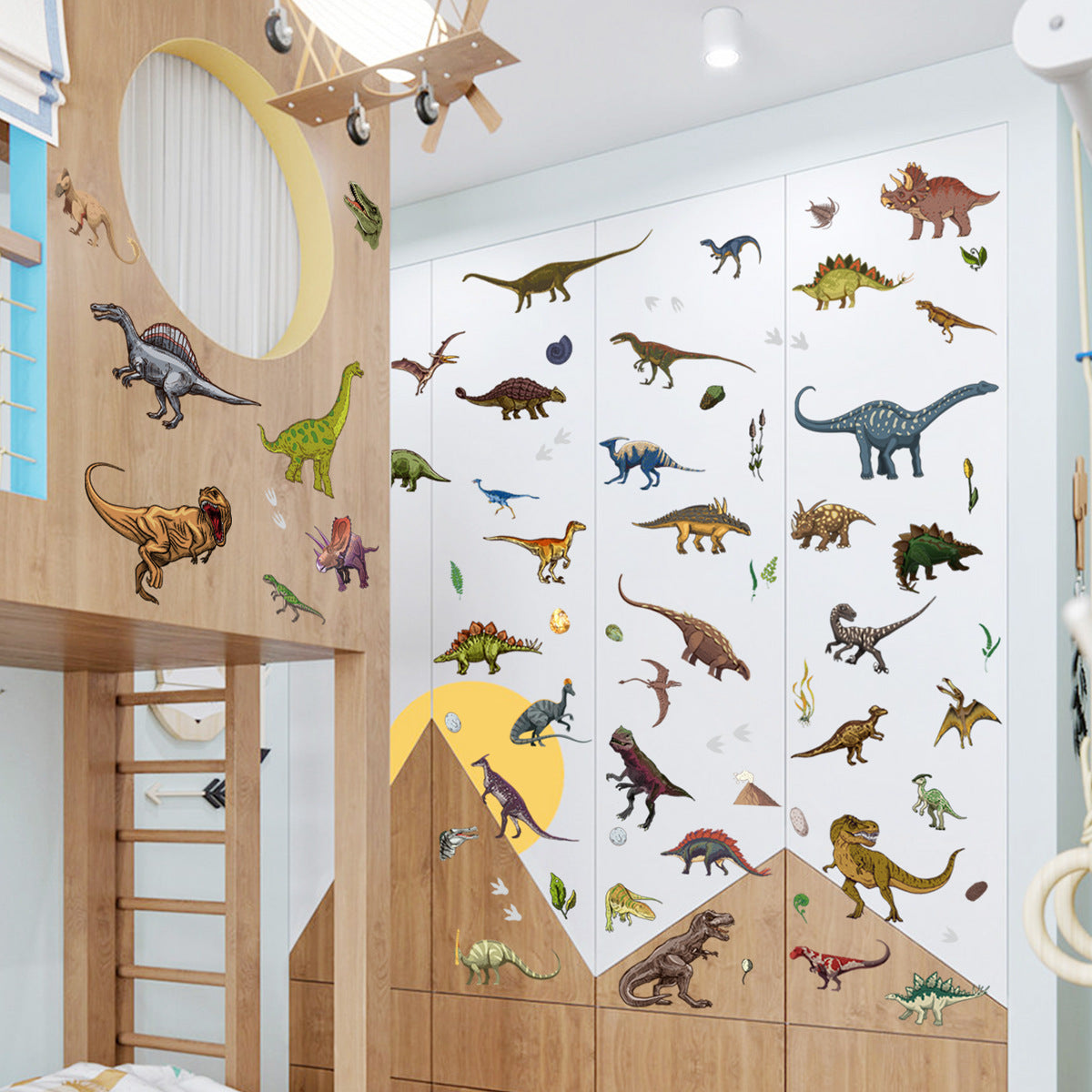 1 Set, Glow In The Dark, Dinosaur Wall Stickers, Removable Waterproof Stickers, Wall Decor For Living Room Bedroom, Home Decor