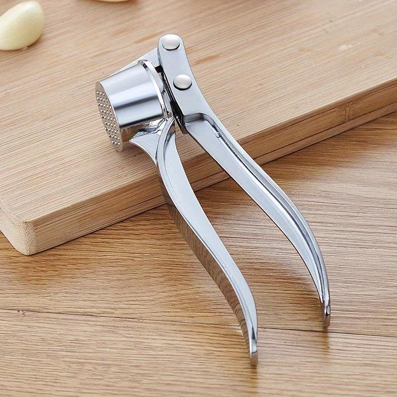 1pc RZSYZH Heavy-Duty Garlic Press, Ginger Crusher, Lemon Squeezer - Heavy-Duty Manual Crusher with Efficient Crushing, Compact Design for Kitchen, Restaurant, Home - Easy-Clean Garlic Press Tool for Garlic, Ginger, Lemon, Co