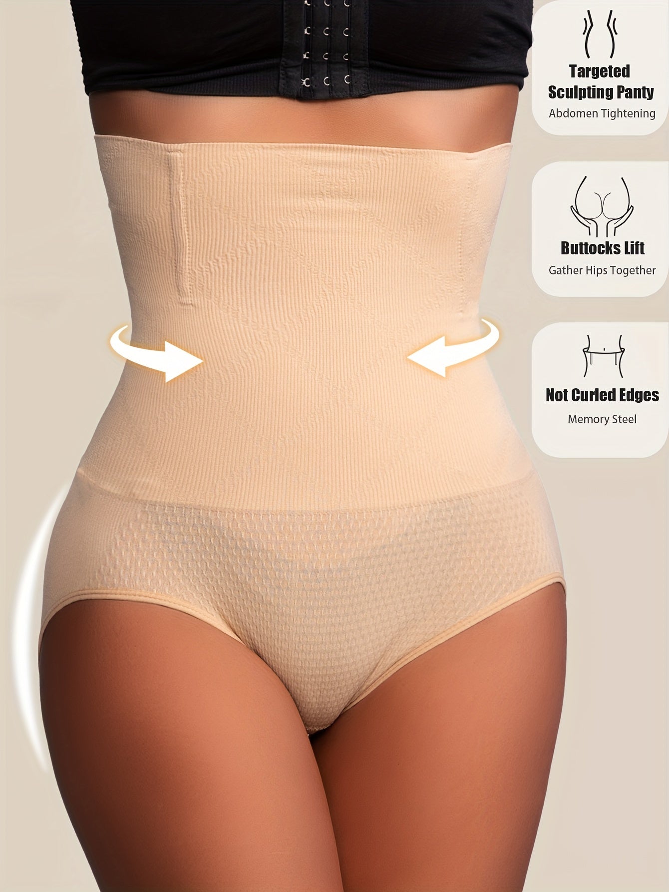 [Shaping Panties] 1 Pcs High Waist Shaping Panties | Waist Trainer Body Shaper Tummy Sheath Woman Flat Belly Control Panties Hip Butt Lifter Briefs Panty Women Underwear Shapewear