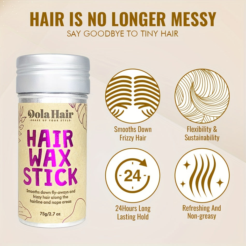 [2.7oz Hair Wax] Non-Greasy Hair Wax Stick 2.7oz | For Flyaways, Edge Control, Frizz Hair, Youngsters | Hair Slick Stick, Styling Cream