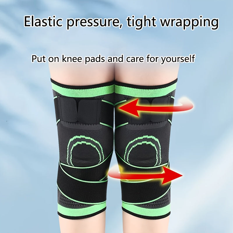1pc Strap Knee Protector Sports Knee Support Adjustable Compression Breathable Joint Protection Sports Knee Protector Strap Compression Basketball Running