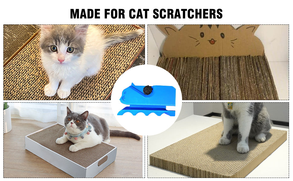 Cute Cardboard Cutting Machine for Cat Scratchers,3D Printed Kitten Shaped Cutter,DIY Tools,Utility Knife for Cardboard Carton