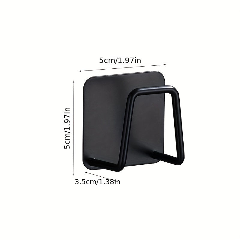 1PC Kitchen Sponges Holder Self Adhesive Sink Sponges Drain Drying Rack 304 Stainless Steel Storage Holder Kitchen Sink Accessories