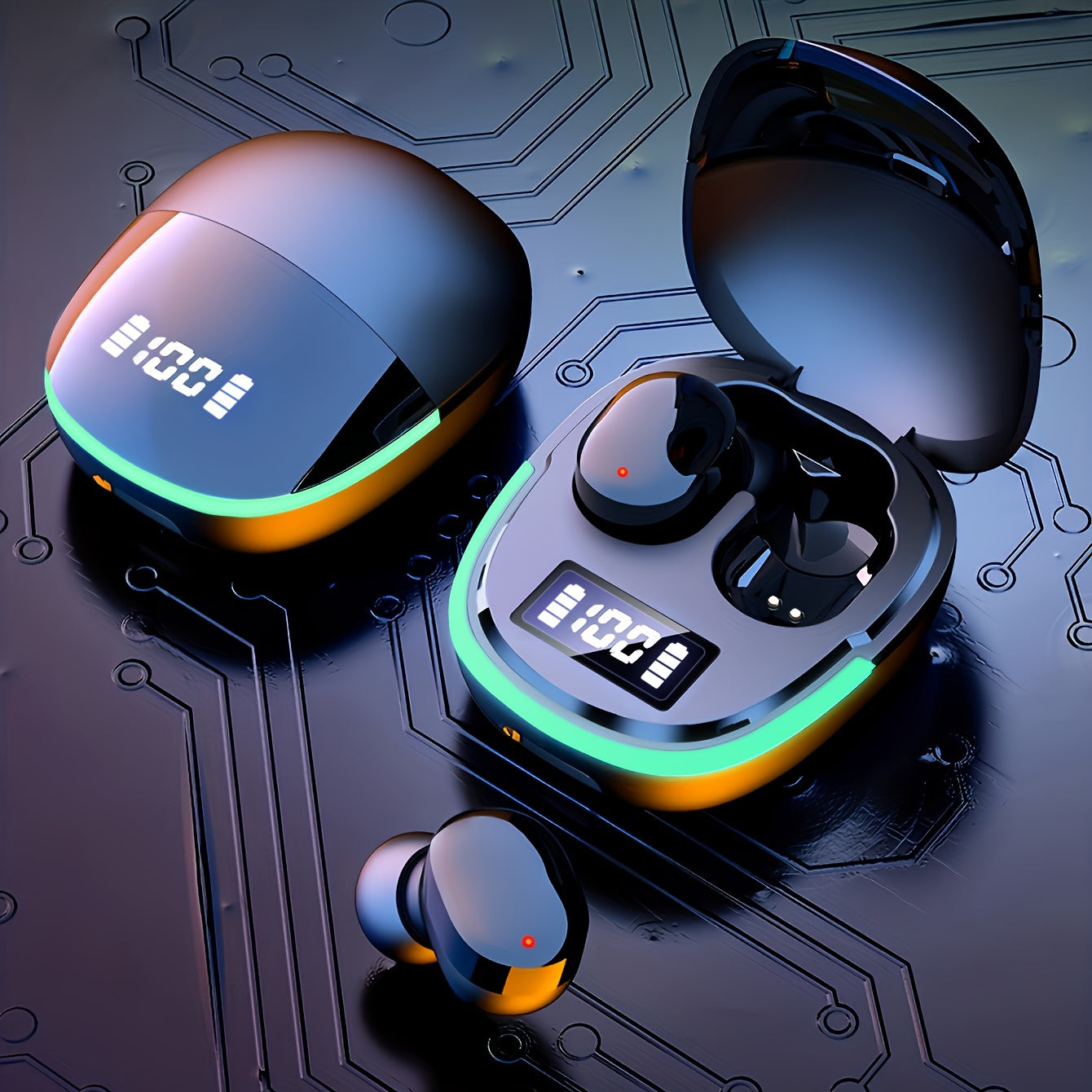 2025 Year New Wireless Earphones Headphones with LED Display Touch In-EarTWS Wireless Earbuds Sports Music Game Headset for IOS/Android