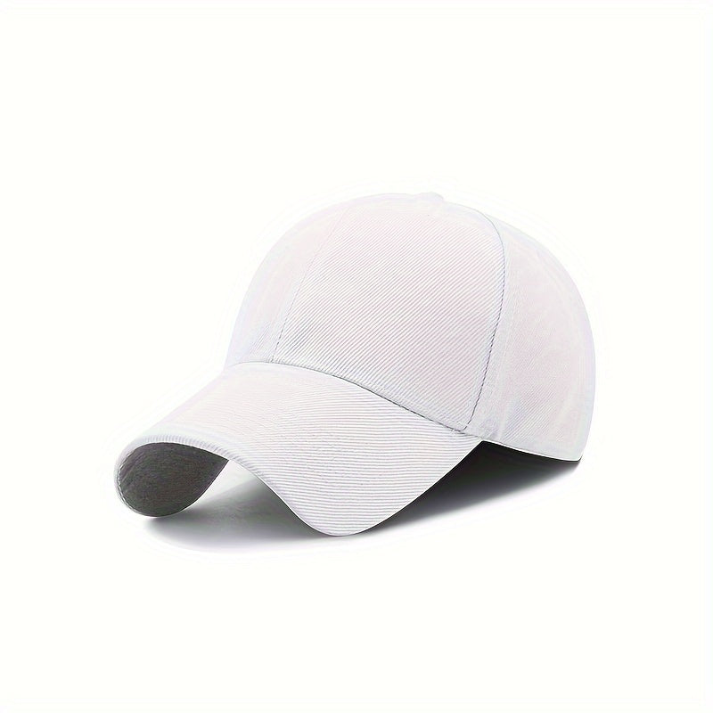 1pc Adjustable Vintage Baseball Cap, Simple Solid Curved Brim for Men & Women, Outdoor, King's Day