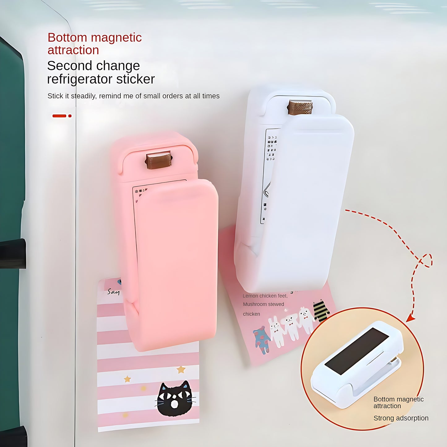 1pc Mini Vacuum Food Sealer Machine with Digital-like Operation - Cordless Portable Handheld Device, One-Touch Seal System, Low-Loss Heating Technology & Ergonomic Design for Freshness Preservation, White/Pink, Compatible wit