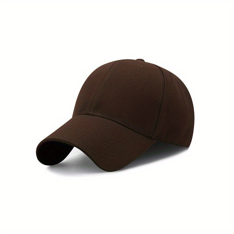 1pc Adjustable Vintage Baseball Cap, Simple Solid Curved Brim for Men & Women, Outdoor, King's Day
