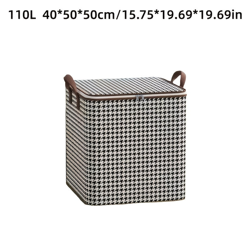 1pc Clothing And Quilt Storage Box, Foldable Travel Bag for Outings, Portable Packing Bag for Moving, Wardrobe Organizer for Clothes And Comforters, Under-Bed Storage