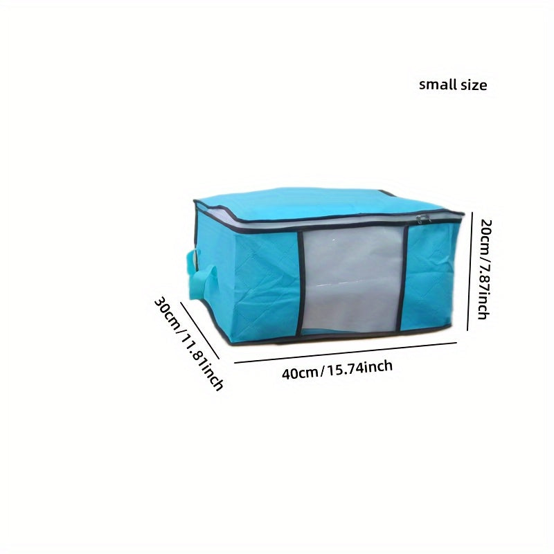Large Capacity Houndstooth Print Storage Box with Zipper Closure - Dustproof, Foldable Organizer for Clothes, Blankets, and Bedding - Ideal for Home, College, or Travel Essentials, Travel Essentials Organizer|Houndstooth Patt
