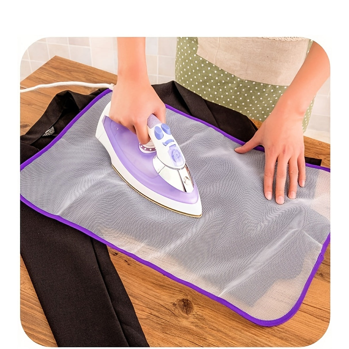 High-Temperature Ironing Board Press Mesh Pad - Protective Insulation Guard for Home, Random Color