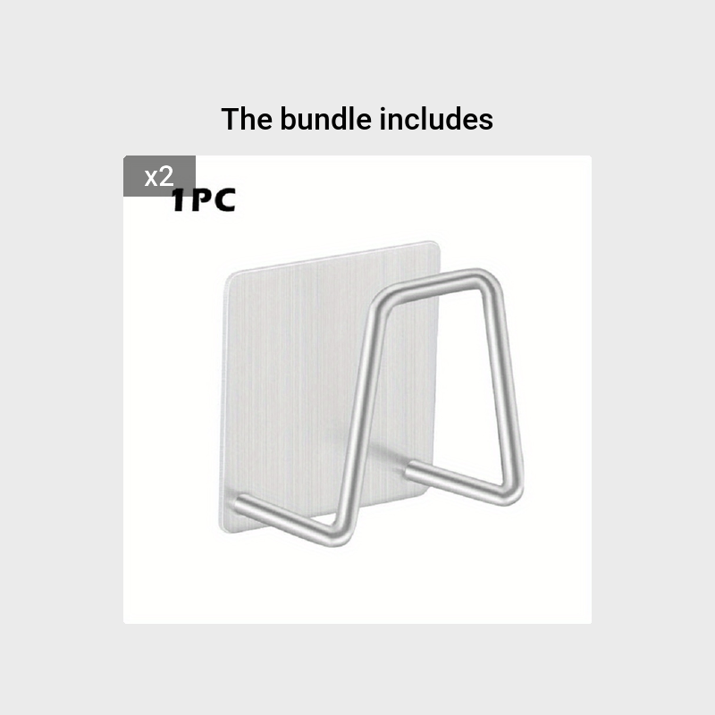 1PC Kitchen Sponges Holder Self Adhesive Sink Sponges Drain Drying Rack 304 Stainless Steel Storage Holder Kitchen Sink Accessories