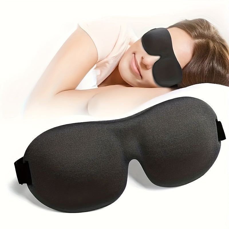 1/3/5/10 Pack Pure Blackout 3D Contoured Eye Mask for Adults - Heavy Duty Hypoallergenic & Fragrance-Free, Soft Ergonomic Fit (Men & Women) - Travel, Home, Office Use, No Leakage, Beige-Friendly - Ideal Gift for Night