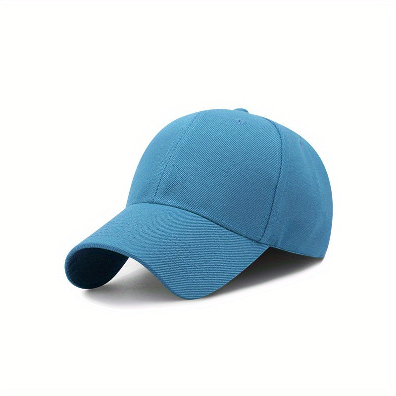 1pc Adjustable Vintage Baseball Cap, Simple Solid Curved Brim for Men & Women, Outdoor, King's Day