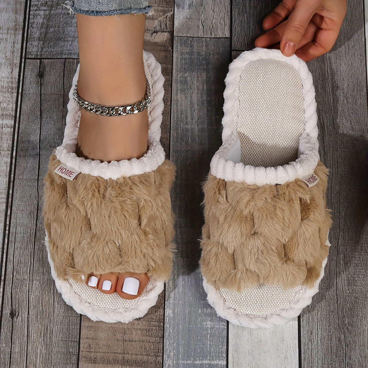 Women'S Stylish Fuzzy Slippers