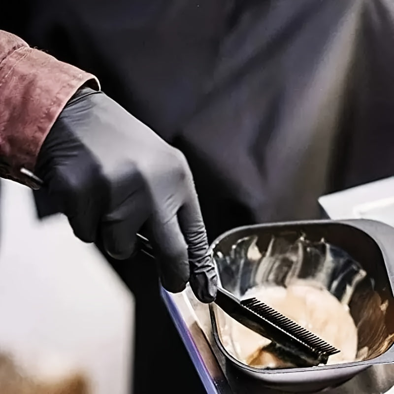 20/40/99 Nitrile Gloves, Black, Designed for Household Cleaning And As Disposable Gloves, Suitable for Cleaning Tasks, Cleaning, Heavy-Duty Gloves, Single-Use Nitrile Gloves.
