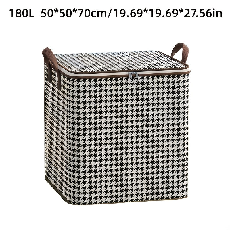 1pc Clothing And Quilt Storage Box, Foldable Travel Bag for Outings, Portable Packing Bag for Moving, Wardrobe Organizer for Clothes And Comforters, Under-Bed Storage