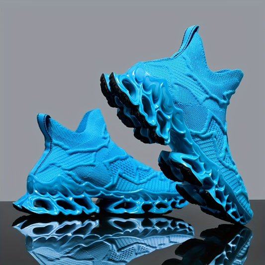 Mens Lightweight Racing Blade Running Shoes - Breathable, Shock-Absorbing Comfort with Assorted Colors for Speed and Style