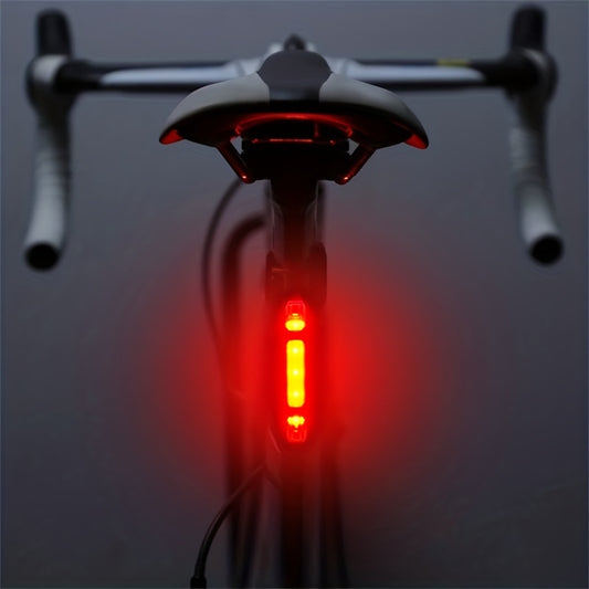 USB Rechargeable LED Bike Tail Light - 4 Flashing Modes For Safety And Visibility - Mountain And Road Bicycle Taillight For Riding And Cycling
