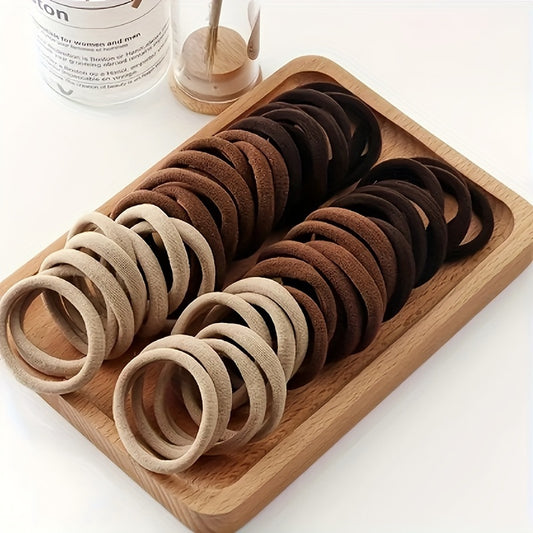 50pcs/100pcsHigh elastic hair loop French style thick Women's hair rope graduation gift