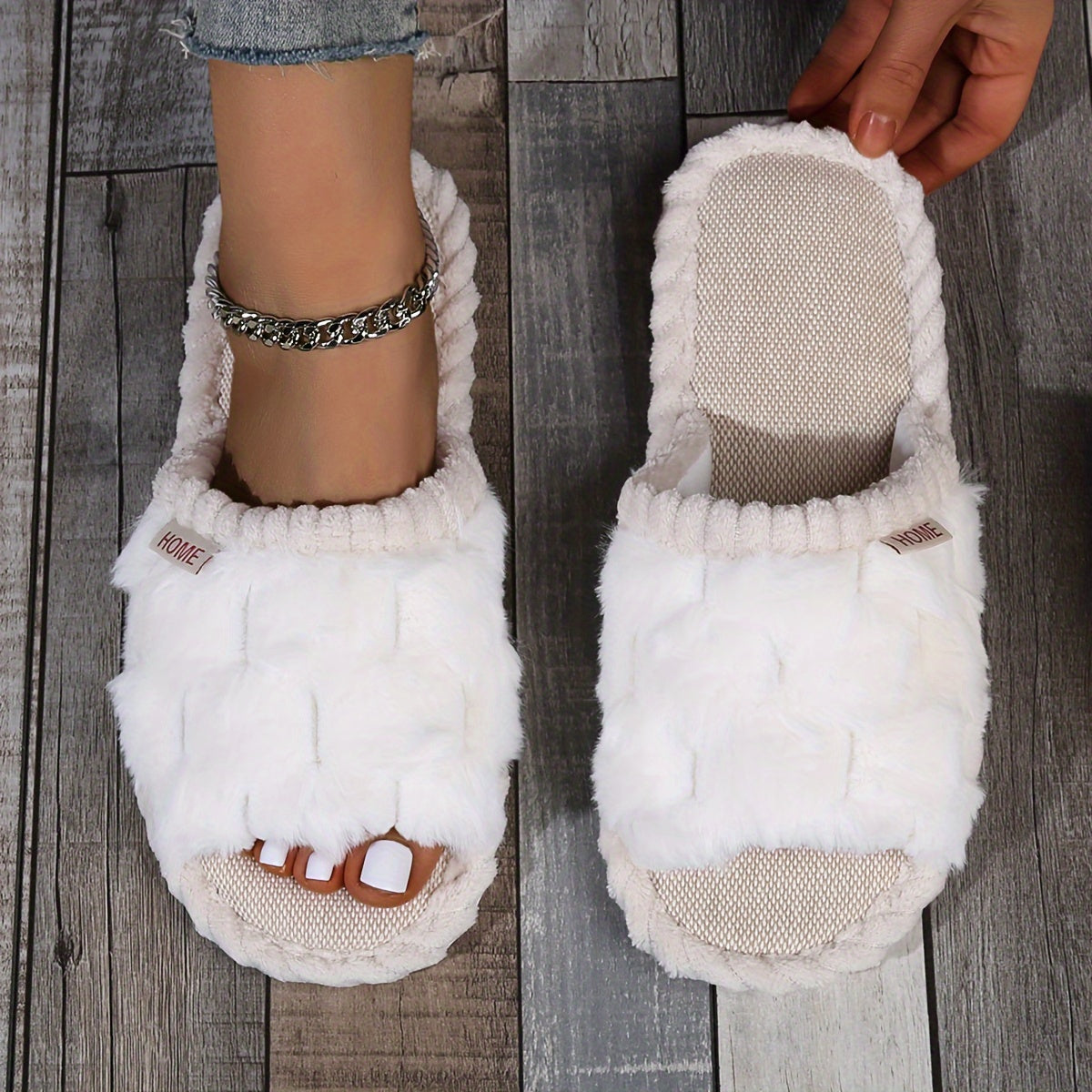Women'S Stylish Fuzzy Slippers