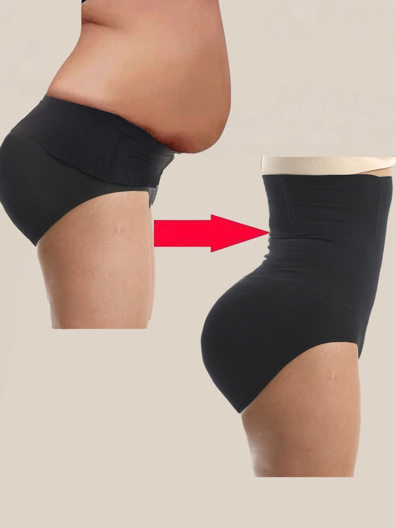 [Shaping Panties] 1 Pcs High Waist Shaping Panties | Waist Trainer Body Shaper Tummy Sheath Woman Flat Belly Control Panties Hip Butt Lifter Briefs Panty Women Underwear Shapewear