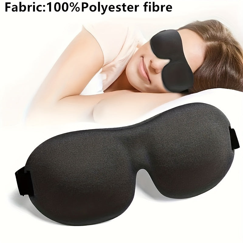 1/3/5/10 Pack Pure Blackout 3D Contoured Eye Mask for Adults - Heavy Duty Hypoallergenic & Fragrance-Free, Soft Ergonomic Fit (Men & Women) - Travel, Home, Office Use, No Leakage, Beige-Friendly - Ideal Gift for Night
