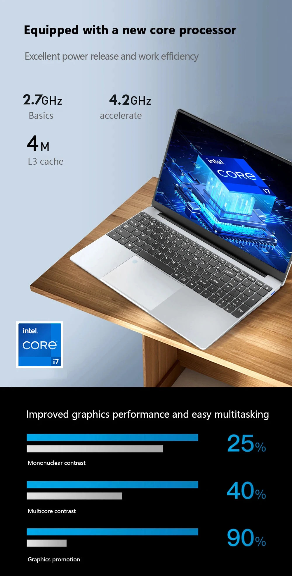 Windows 11 Intel Core i7 8500Y N4000 15.6 inch Portable Laptop Fingerprint Unlock Notebook 16GB 1TB 2TB Gaming Laptops Computer