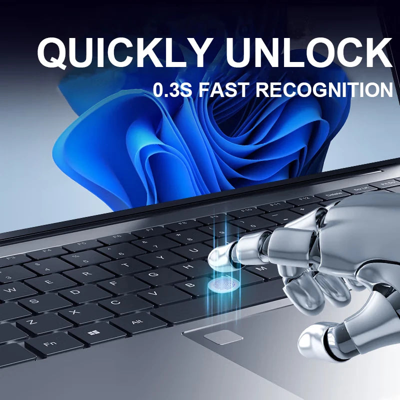 Windows 11 Intel Core i7 8500Y N4000 15.6 inch Portable Laptop Fingerprint Unlock Notebook 16GB 1TB 2TB Gaming Laptops Computer
