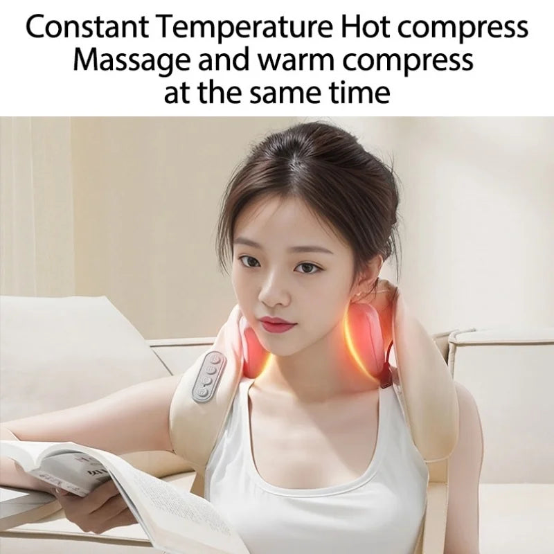 Multifunctional Cervical Massager Shoulder Neck Hot Compress Trapezius Muscle Massager