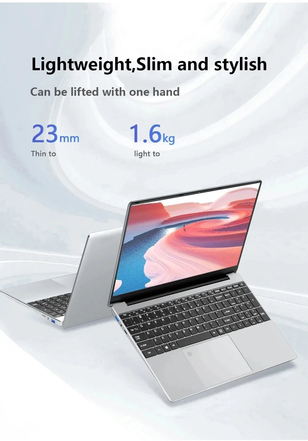 Windows 11 Intel Core i7 8500Y N4000 15.6 inch Portable Laptop Fingerprint Unlock Notebook 16GB 1TB 2TB Gaming Laptops Computer
