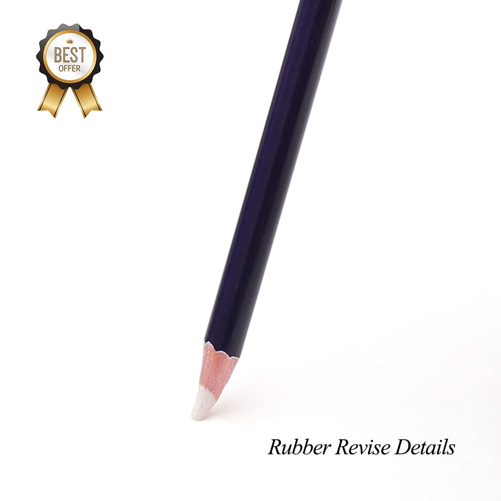Eraser Pencil, Pen Style, Rubber Revise Details, Highlight Modeling For Manga Design Drawing Art Supplies, Set of 6