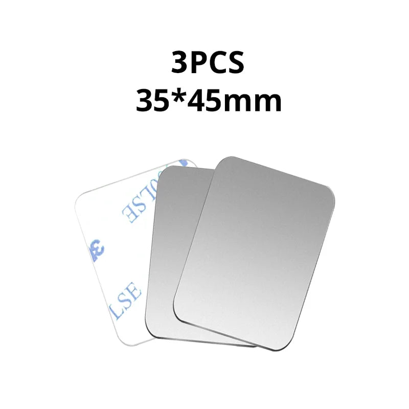 5PCS Car Phone Holder Metal Plate Magnetic Holder Round Square Sticker iron Sheet for Mobile Tablet Magnet Disk Desk Car Stand