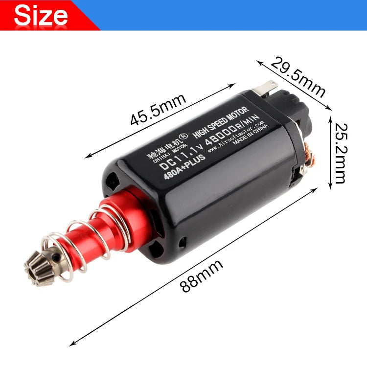 chihai motor 480 Long-axis High Speed Custom 48K Motor for XWE M4 Ver.2 Gearbox Modification Upgrade Water Gel Beads Parts