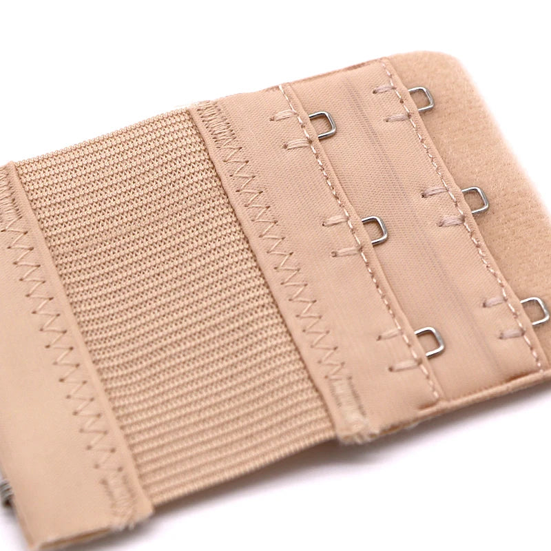 3PCS Lady 3Hooks Bra Extender for Women's Elastic Bra Extension Strap Hook Clasp Expander Adjustable Belt Buckle Underwear