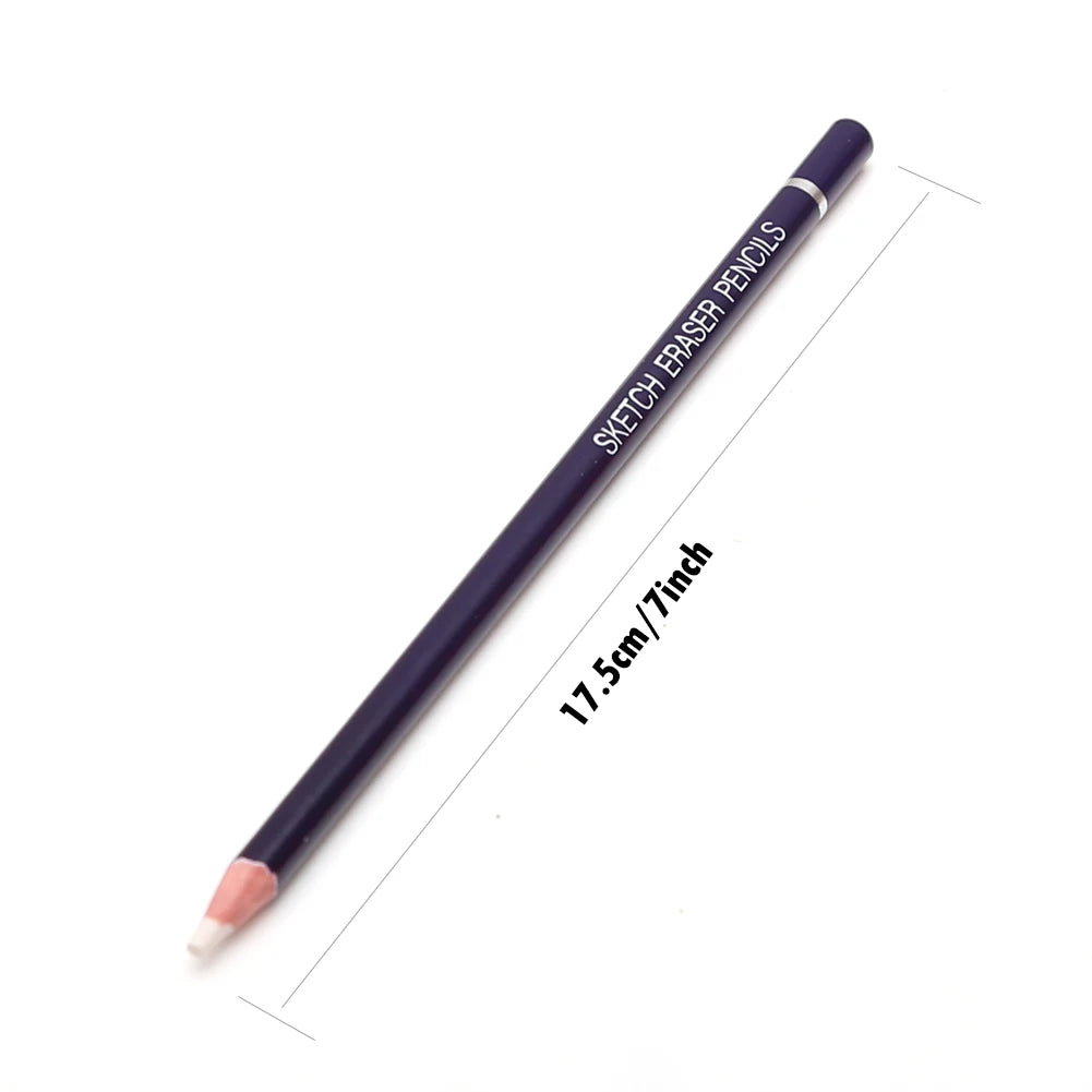 Eraser Pencil, Pen Style, Rubber Revise Details, Highlight Modeling For Manga Design Drawing Art Supplies, Set of 6
