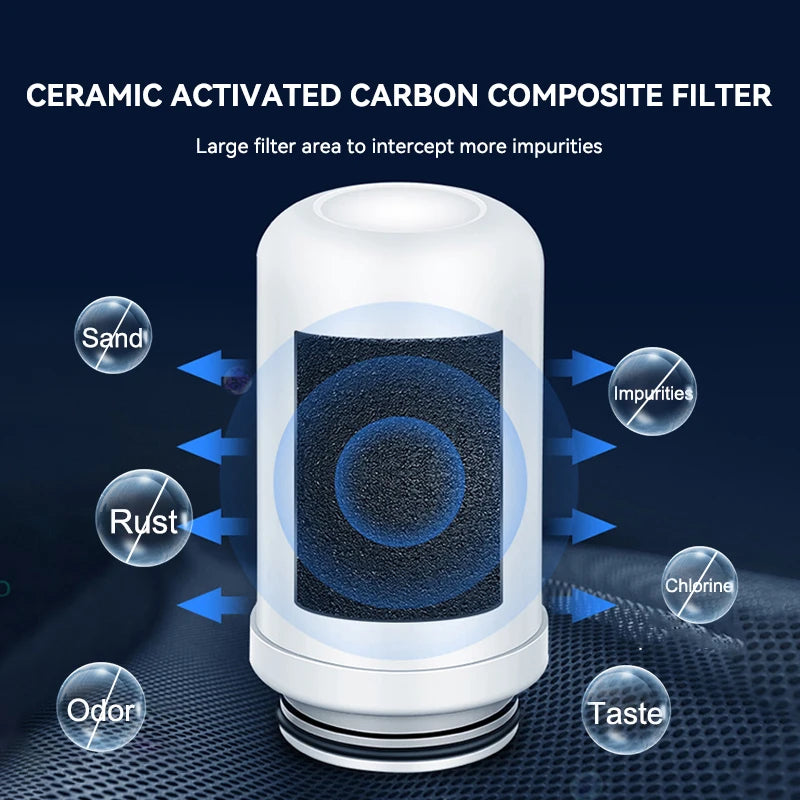 Wheelton Stainless Steel Kitchen Tap Filter Water Purifier Faucet Composite Activated Carbon Household Drinking Filtration Home