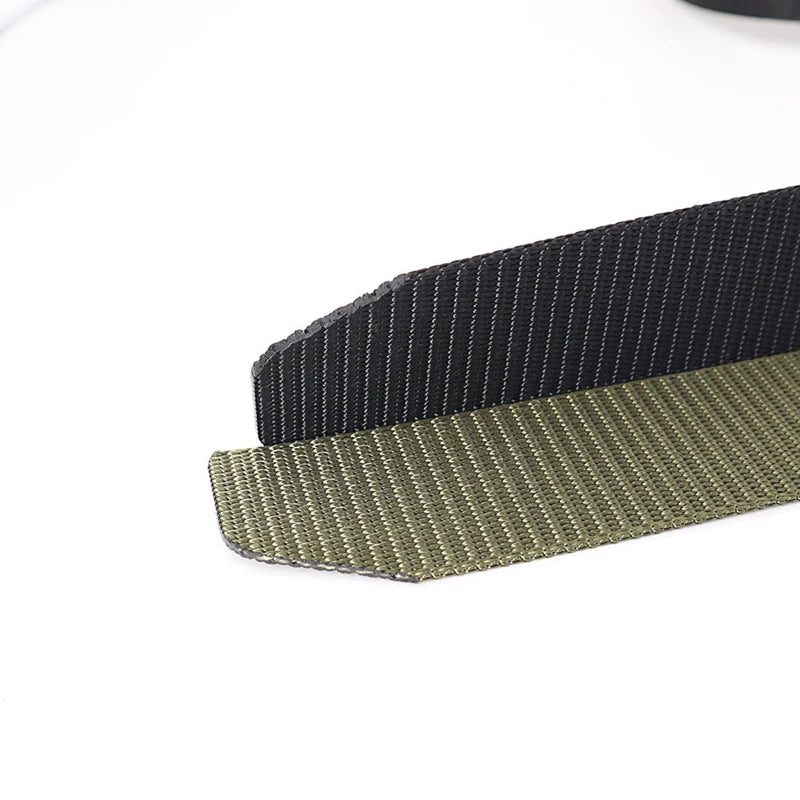 38mm Tactical Waist Belt Unisex Lightweight Weave Fabric with Plastic Buckle for Airport Security Men Women Camouflage Style