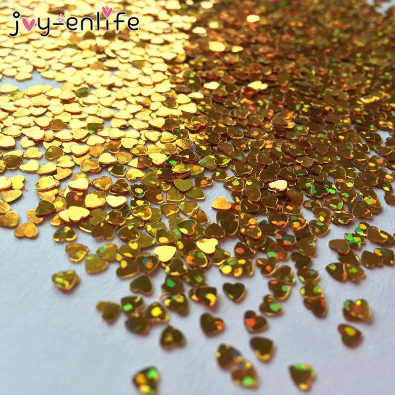 1/2bag Golden Heart Confetti Wedding Confetti Scatter For Birthday Party Valentine's Day Wedding Table Decoration Supplies